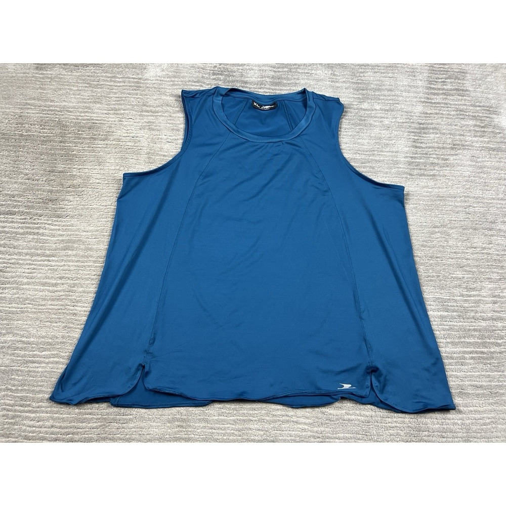 Crane Athletic Tank Top Womens XL Blue Sleeveless Polyester Blend‎
